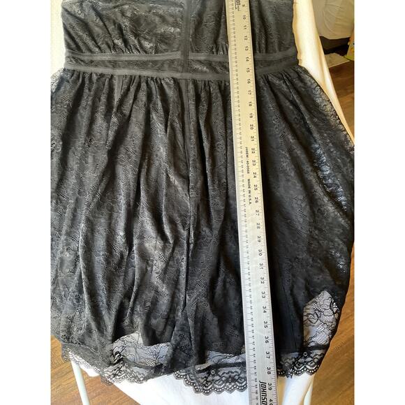 Torrid Women Dress 2 Black Nylon Polyester Floral Fit & Flare Lace Sleeveless - Picture 6 of 9